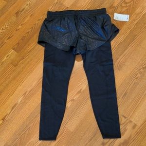 Athleta Ranier 2 in 1 Tight, XLT Navy